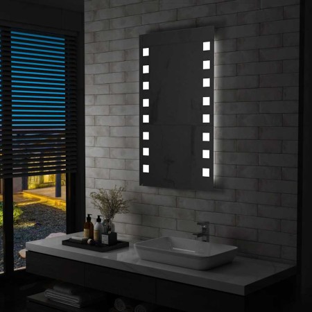 Espejo de pared de baño con LED 60x100 cm en Espejos | Comprar online en Foru.es