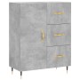 Aparador de madera de ingeniería gris hormigón 69,5x34x90 cm de vidaXL, Aparadores - Ref: Foro24-827896, Precio: 75,61 €, Des...