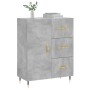 Aparador de madera de ingeniería gris hormigón 69,5x34x90 cm de vidaXL, Aparadores - Ref: Foro24-827896, Precio: 75,61 €, Des...