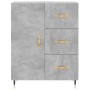 Aparador de madera de ingeniería gris hormigón 69,5x34x90 cm de vidaXL, Aparadores - Ref: Foro24-827896, Precio: 75,61 €, Des...