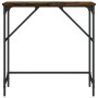 Mesa consola madera de ingeniería roble ahumado 75x32x75 cm en Mesas auxiliares | Comprar online en Foru.es