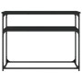 Mesa consola madera de ingeniería negra 100x35,5x75 cm en Mesas auxiliares | Comprar online en Foru.es