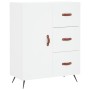 Aparador de madera de ingeniería blanco 69,5x34x90 cm de vidaXL, Aparadores - Ref: Foro24-827884, Precio: 81,37 €, Descuento: %