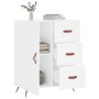Aparador de madera de ingeniería blanco 69,5x34x90 cm de vidaXL, Aparadores - Ref: Foro24-827884, Precio: 81,37 €, Descuento: %