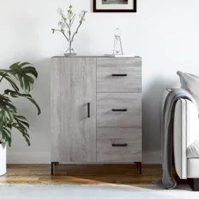 Aparador de madera de ingeniería gris Sonoma 69,5x34x90 cm de vidaXL, Aparadores - Ref: Foro24-827922, Precio: 100,88 €, Desc...
