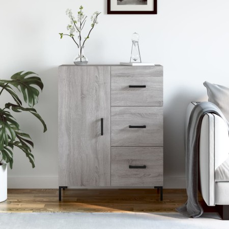 Aparador de madera de ingeniería gris Sonoma 69,5x34x90 cm de vidaXL, Aparadores - Ref: Foro24-827922, Precio: 102,14 €, Desc...