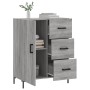 Aparador de madera de ingeniería gris Sonoma 69,5x34x90 cm de vidaXL, Aparadores - Ref: Foro24-827922, Precio: 102,14 €, Desc...