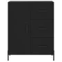 Aparador de madera de ingeniería negro 69,5x34x90 cm de vidaXL, Aparadores - Ref: Foro24-827925, Precio: 107,24 €, Descuento: %