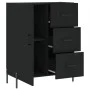 Aparador de madera de ingeniería negro 69,5x34x90 cm de vidaXL, Aparadores - Ref: Foro24-827925, Precio: 107,24 €, Descuento: %