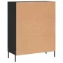 Aparador de madera de ingeniería negro 69,5x34x90 cm de vidaXL, Aparadores - Ref: Foro24-827925, Precio: 107,24 €, Descuento: %
