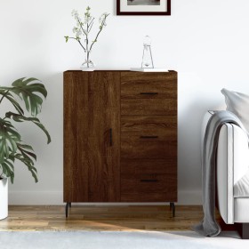 Aparador de madera de ingeniería marrón roble 69,5x34x90 cm de vidaXL, Aparadores - Ref: Foro24-827939, Precio: 98,74 €, Desc...