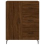 Aparador de madera de ingeniería marrón roble 69,5x34x90 cm de vidaXL, Aparadores - Ref: Foro24-827939, Precio: 98,74 €, Desc...