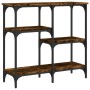 Mesa consola madera de ingeniería roble ahumado 80x29x75 cm en Mesas auxiliares | Comprar online en Foru.es
