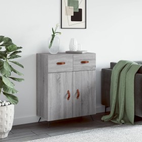 Aparador de madera de ingeniería gris Sonoma 69,5x34x90 cm de vidaXL, Aparadores - Ref: Foro24-827954, Precio: 86,64 €, Descu...