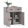 Aparador de madera de ingeniería gris Sonoma 69,5x34x90 cm de vidaXL, Aparadores - Ref: Foro24-827954, Precio: 86,64 €, Descu...