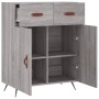Aparador de madera de ingeniería gris Sonoma 69,5x34x90 cm de vidaXL, Aparadores - Ref: Foro24-827954, Precio: 86,64 €, Descu...