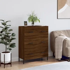 Aparador de madera de ingeniería marrón roble 69,5x34x90 cm de vidaXL, Aparadores - Ref: Foro24-827867, Precio: 109,19 €, Des...