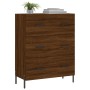 Aparador de madera de ingeniería marrón roble 69,5x34x90 cm de vidaXL, Aparadores - Ref: Foro24-827867, Precio: 110,55 €, Des...