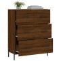 Aparador de madera de ingeniería marrón roble 69,5x34x90 cm de vidaXL, Aparadores - Ref: Foro24-827867, Precio: 110,55 €, Des...