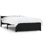 Estructura de cama madera maciza negro 90x200 cm de vidaXL, Camas y somieres - Ref: Foro24-815033, Precio: 117,30 €, Descuent...