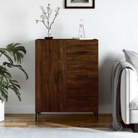 Engineered wood brown oak sideboard 69.5x34x90 cm by vidaXL, Sideboards - Ref: Foro24-827923, Price: 98,03 €, Discount: %