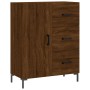 Aparador de madera de ingeniería marrón roble 69,5x34x90 cm de vidaXL, Aparadores - Ref: Foro24-827923, Precio: 99,27 €, Desc...