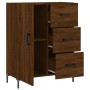 Aparador de madera de ingeniería marrón roble 69,5x34x90 cm de vidaXL, Aparadores - Ref: Foro24-827923, Precio: 99,27 €, Desc...