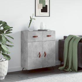 Aparador de madera de ingeniería gris hormigón 69,5x34x90 cm de vidaXL, Aparadores - Ref: Foro24-827952, Precio: 84,00 €, Des...