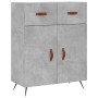 Aparador de madera de ingeniería gris hormigón 69,5x34x90 cm de vidaXL, Aparadores - Ref: Foro24-827952, Precio: 84,00 €, Des...