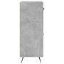 Aparador de madera de ingeniería gris hormigón 69,5x34x90 cm de vidaXL, Aparadores - Ref: Foro24-827952, Precio: 84,00 €, Des...