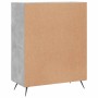 Aparador de madera de ingeniería gris hormigón 69,5x34x90 cm de vidaXL, Aparadores - Ref: Foro24-827952, Precio: 84,00 €, Des...