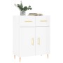 Aparador de madera contrachapada blanco brillante 69,5x34x90 cm de vidaXL, Aparadores - Ref: Foro24-827966, Precio: 91,40 €, ...