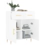 Aparador de madera contrachapada blanco brillante 69,5x34x90 cm de vidaXL, Aparadores - Ref: Foro24-827966, Precio: 91,40 €, ...
