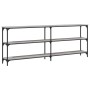 Mesa consola madera de ingeniería gris Sonoma 200x29x75 cm en Mesas auxiliares | Comprar online en Foru.es