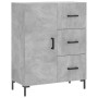 Aparador de madera de ingeniería gris hormigón 69,5x34x90 cm de vidaXL, Aparadores - Ref: Foro24-827920, Precio: 96,21 €, Des...