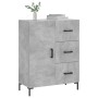 Aparador de madera de ingeniería gris hormigón 69,5x34x90 cm de vidaXL, Aparadores - Ref: Foro24-827920, Precio: 96,21 €, Des...