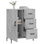 Aparador de madera de ingeniería gris hormigón 69,5x34x90 cm de vidaXL, Aparadores - Ref: Foro24-827920, Precio: 96,21 €, Des...