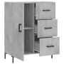Aparador de madera de ingeniería gris hormigón 69,5x34x90 cm de vidaXL, Aparadores - Ref: Foro24-827920, Precio: 96,21 €, Des...