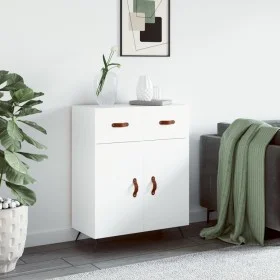 Aparador de madera de ingeniería blanco 69,5x34x90 cm de vidaXL, Aparadores - Ref: Foro24-827948, Precio: 85,51 €, Descuento: %