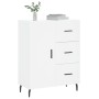 Aparador de madera de ingeniería blanco 69,5x34x90 cm de vidaXL, Aparadores - Ref: Foro24-827932, Precio: 98,82 €, Descuento: %