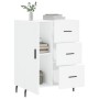 Aparador de madera de ingeniería blanco 69,5x34x90 cm de vidaXL, Aparadores - Ref: Foro24-827932, Precio: 98,82 €, Descuento: %