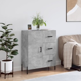 Aparador de madera de ingeniería gris hormigón 69,5x34x90 cm de vidaXL, Aparadores - Ref: Foro24-827928, Precio: 105,89 €, De...