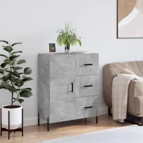 Graues Sideboard aus Holzwerkstoff Beton 69,5x34x90 cm von vidaXL, Sideboards - Ref: Foro24-827928, Preis: 101,71 €, Rabatt: %