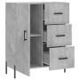 Aparador de madera de ingeniería gris hormigón 69,5x34x90 cm de vidaXL, Aparadores - Ref: Foro24-827928, Precio: 105,89 €, De...