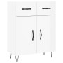 Aparador de madera contrachapada blanco brillante 69,5x34x90 cm de vidaXL, Aparadores - Ref: Foro24-827974, Precio: 89,89 €, ...