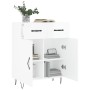 Aparador de madera contrachapada blanco brillante 69,5x34x90 cm de vidaXL, Aparadores - Ref: Foro24-827974, Precio: 89,89 €, ...