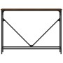Mesa consola madera de ingeniería marrón roble 102x22,5x75 cm en Mesas auxiliares | Comprar online en Foru.es