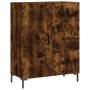 Aparador de madera de ingeniería roble ahumado 69,5x34x90 cm de vidaXL, Aparadores - Ref: Foro24-827921, Precio: 70,85 €, Des...