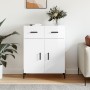 Aparador de madera contrachapada blanco brillante 69,5x34x90 cm de vidaXL, Aparadores - Ref: Foro24-827990, Precio: 103,75 €,...