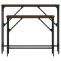 Mesas consolas 2 unidades madera de ingeniería marrón roble en Mesas auxiliares | Comprar online en Foru.es
